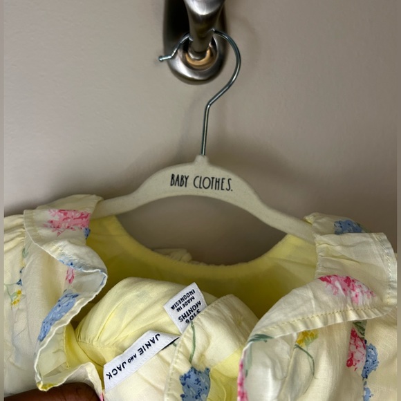 Janie and Jack Baby Girl Floral Tiered Ruffle Dress 3-6 Months - Picture 8 of 8